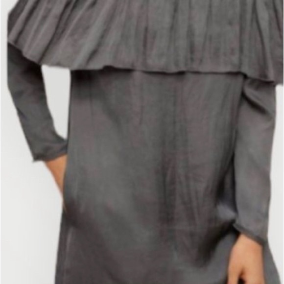 Wilfred Brosset Satin Off the Shoulder Dress - Picture 2 of 5